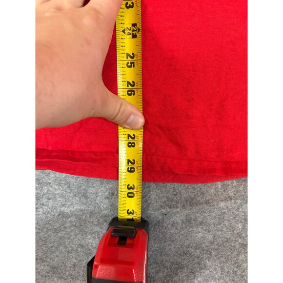 VINTAGE Looney Tunes ACME Rigging Coyote Shirt Mens XL Red Gildan Cartoons - Picture 3 of 5